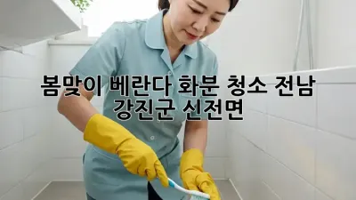 봄맞이 베란다 화분 청소, 전남 강진군 신전면🏡✨